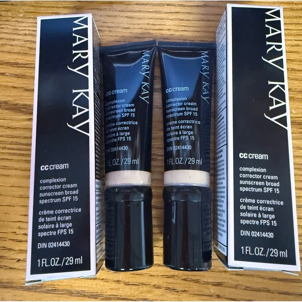 Lot of 2 Mary Kay CC Cream Sunscreen SPF 15 Medium to Deep 1oz Each NIB 072824
